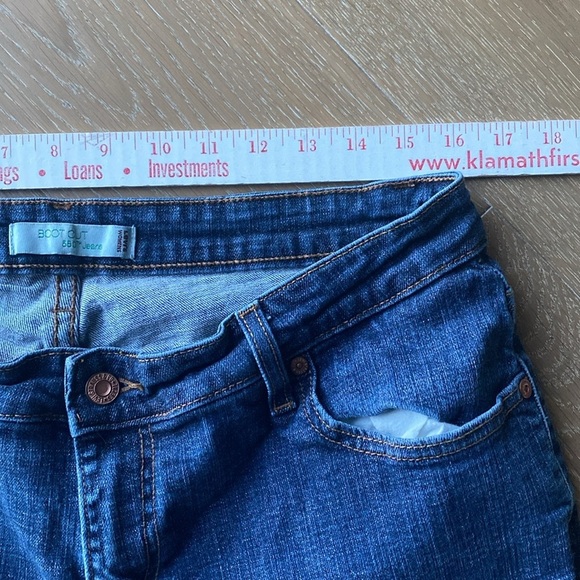 Levis 580 Womens Boot Cut Denim Jeans 16M Blue Stretch 5 pocket Western classic - Picture 12 of 13